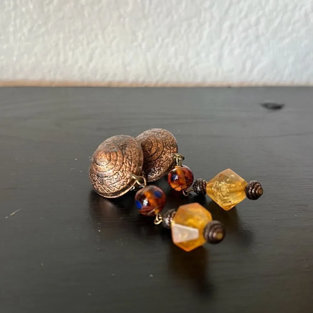 80s Boho Vintage Clip on earrings